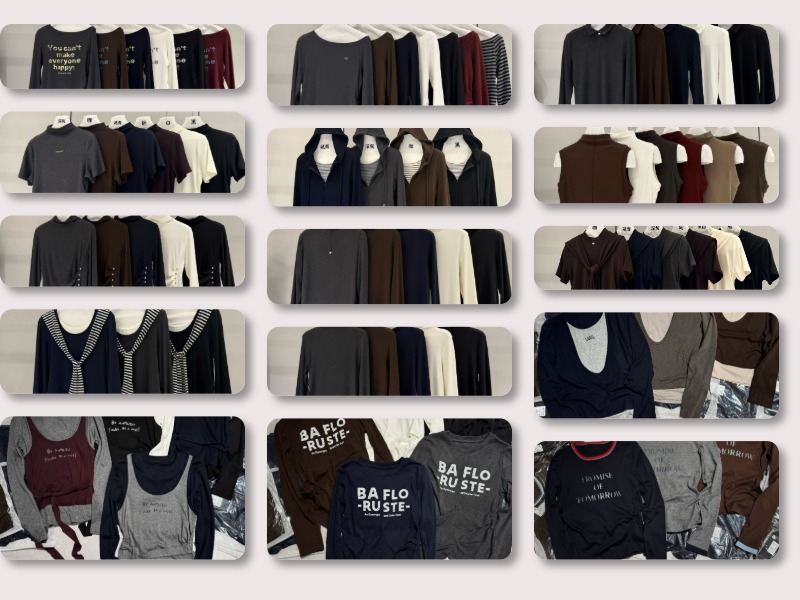 Women's knitwear T-shirts showcase